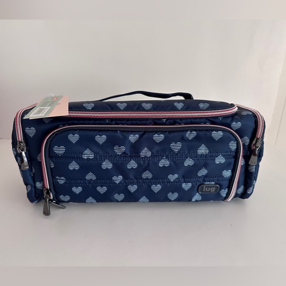 RARE collectors item LUG NWT Hearts Navy Trolley - Picture 1 of 2